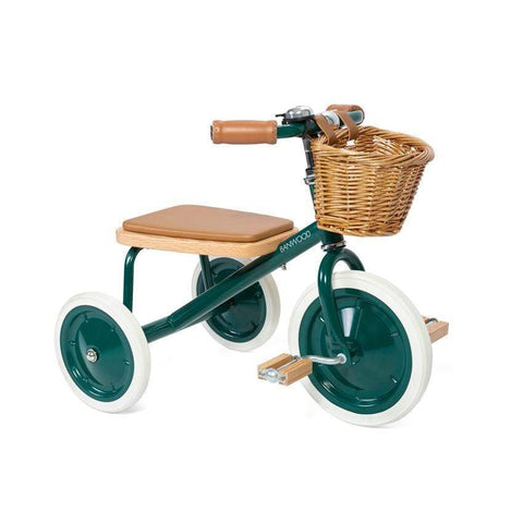 grünes Dreirad für Kleinkinder