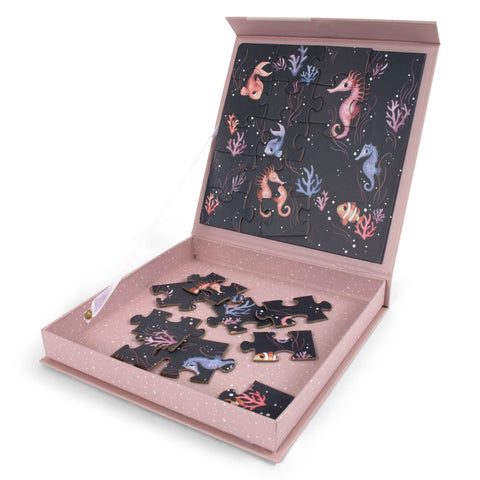Magnetspiel - Puzzle mit Seepferdchen