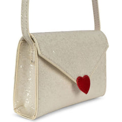 Love Letter Tasche cream glitter