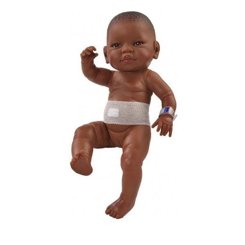 Paola Reina Neugeborenen-Puppe Mädchen afrikanisch