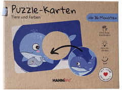 Puzzle-Karten Tiere und Farben