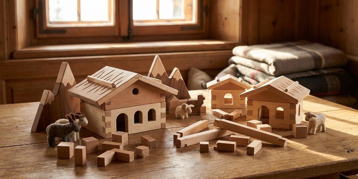 Österreichisches Holzbaukasten-Set von Matador — Handwerksqualität aus NÖ